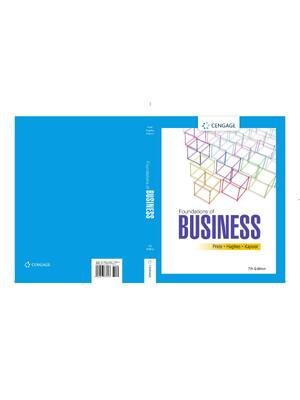Preview of Foundations of Business 7th Edition By William Pride, Robert Hughes, Jack Kapoor