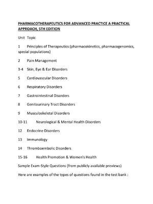Preview of PHARMACOTHERAPEUTICS FOR ADVANCED PRACTICE A PRACTICAL APPROACH