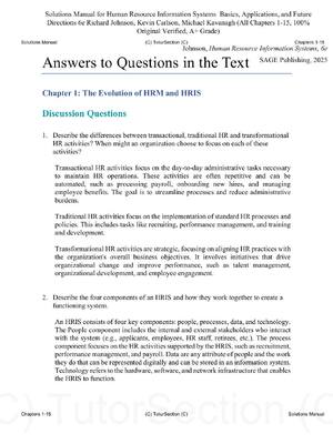 Preview of Solutions Manual for Human Resource Information Systems Basics, Applications, and Future D
