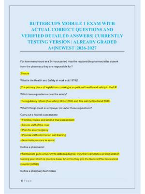Preview of BUTTERCUPS MODULE 1 EXAM