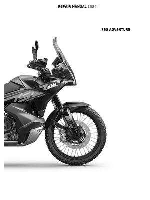 Preview of KTM 2024 - 790 Adventure - Service Workshop Repair Manual