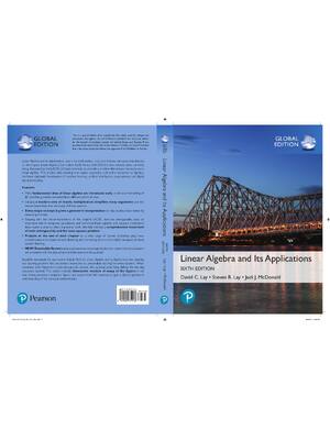 Preview of Linear Algebra and Its Applications 6th Global Edition By David C. Lay, Steven R. Lay