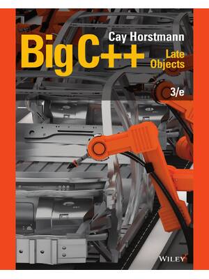 Preview of Big C++ late objects 3rd Edition By Cay S. Horstmann