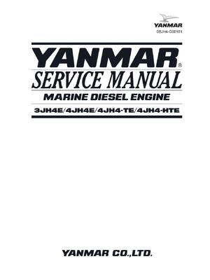 Preview of Yanmar Marine Engine - 3jh4e 4jh4e 4jh4-te 4jh4-hte - Service Repair Workshop Manual
