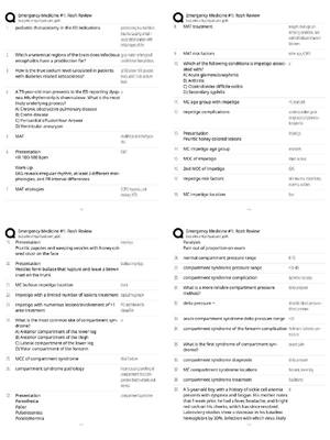 Preview of Emergency Medicine #1 / 2026 Update / Exam Prep Resource