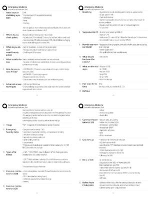 Preview of Emergency Medicine / 2026 Update / Exam Prep Resource