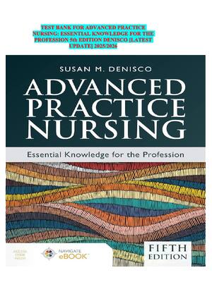Preview image for Test Bank For Advanced Practice Nursing: Essential Knowledge for the Profession 5th Edition By Denisco
