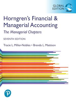 Preview of Horngrens Financial Managerial Accounting The Managerial Chapters Gloabal Edition 7th Edit