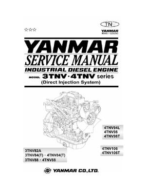 Preview of Yanmar Industrial Diesel Engine - 3TNV 4TNV Series - Service Repair Workshop Manual