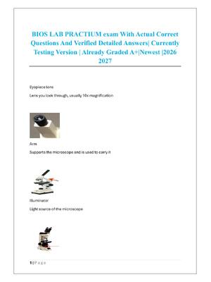 Preview of BIOS LAB PRACTIUM exam