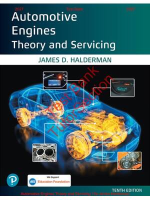 Preview of Automotive Engines Theory and Servicing 10th Edition By James Halderman