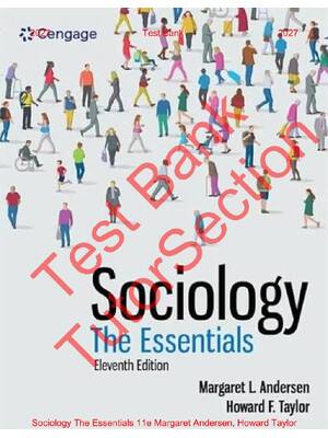 Preview of Sociology The Essentials 11th Edition By Margaret Andersen, Howard Taylor