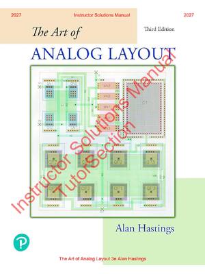 Preview of The Art of Analog Layout 3rd Edition By Alan Hastings