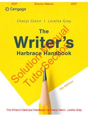Preview of The Writer’s Harbrace Handbook 7th Edition By Cheryl Glenn, Loretta Gray