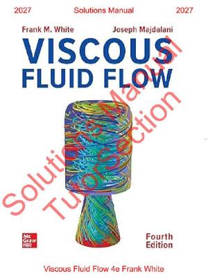 Preview of Viscous Fluid Flow 4th Edition By Frank White