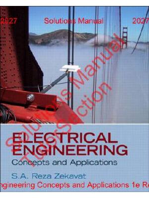 Preview of Electrical Engineering Concepts and Applications 1st Edition By Reza Zekavat