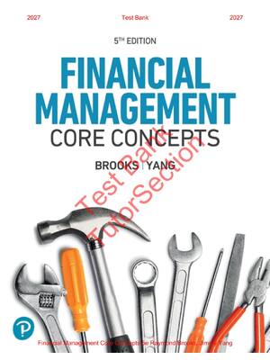 Preview image for Financial Management Core Concepts 5th Edition By Raymond Brooks, Jimmy Yang