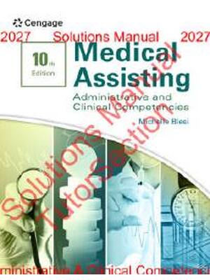 Preview of Medical Assisting Administrative & Clinical Competencies 10th Edition By Michelle Blesi