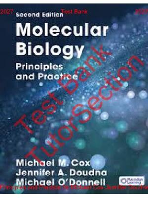 Preview of Molecular Biology, Principles and Practice 2nd Edition By Michael Cox Jennifer Doudna Mich