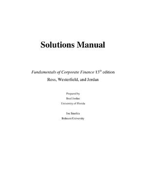 Preview of INTRODUCTION TO CORPORATE  FINANCE