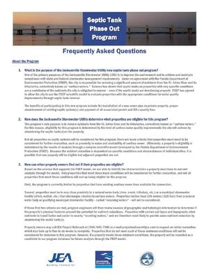 Preview image for Septic Tank Phase Out Programme Frequently Asked Questions