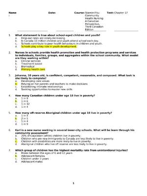 Preview of Stamler/Yiu:  Community  Health Nursing:  A Canadian  Perspective,  Third Canadian  Editio