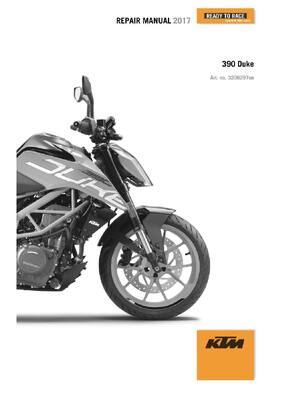 Preview of KTM 2017 - 390 Duke - Service Workshop Repair Manual