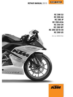 Preview of KTM 2015 - RC 390 - Service Workshop Repair Manual
