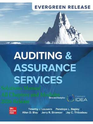 Preview of Auditing & Assurance Services 2026 Release By Timothy Louwers, Penelope Bagley, Allen Blay