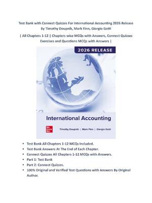 Preview of International Accounting 2026 Release By Timothy Doupnik, Mark Finn, Giorgio Gotti | Test