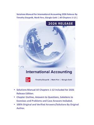 Preview of International Accounting 2026 Release By Timothy Doupnik, Mark Finn, Giorgio Gotti | Solut