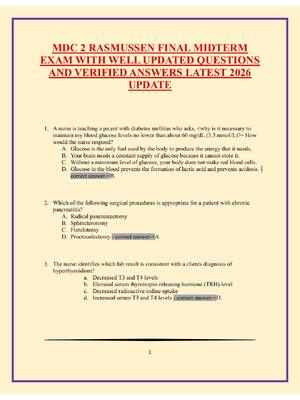 Preview image for MDC 2 RASMUSSEN FINAL MIDTERM EXAM WITH WELL UPDATED QUESTIONS AND VERIFIED ANSWERS LATEST 2026 UPDATE