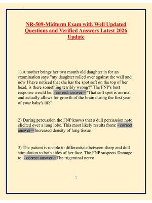 Preview image for NR-509-Midterm Exam with Well Updated  Questions and Verified Answers Latest 2026  Update