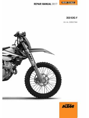 Preview of KTM 2017 - 350 EXC-F Six Days - Service Workshop Repair Manual