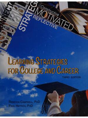 Preview of Learning Strategies for College and Career 3rd Edition By Paul Hettich