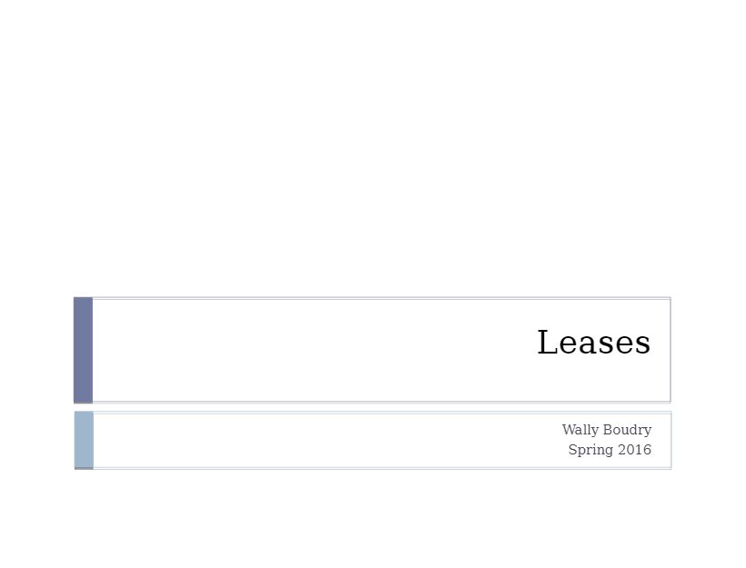 Cornell UniversityHADM 42806. Leases (1) preview image