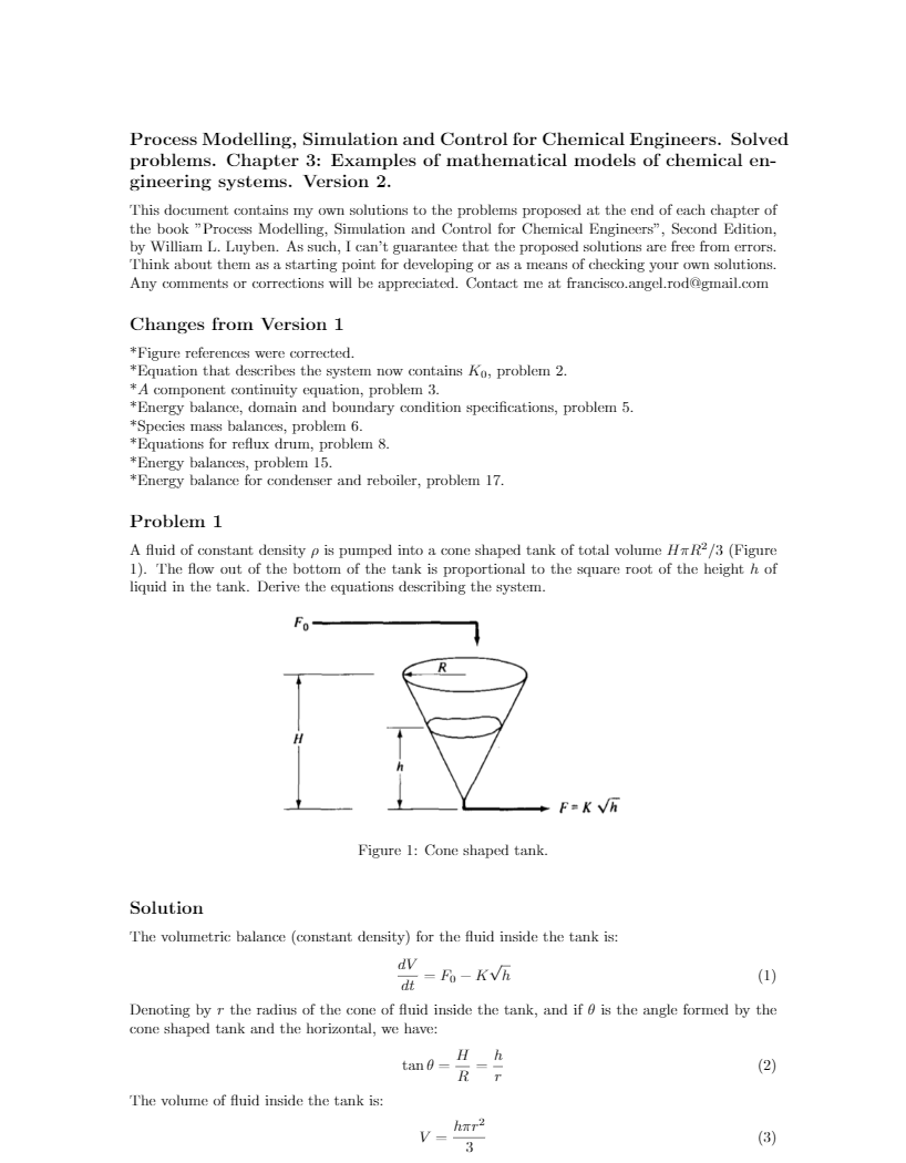 Process Modelling, Simulation and Control for Chemical Engineers ...