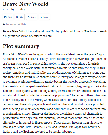 Complicity Perpetuates Dysfunctional Values in Society in Brave New World novel by Huxley preview image