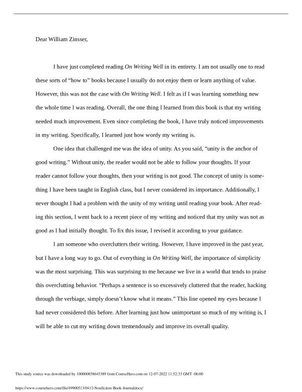 04.12 Nonfiction Book Journal.  Laurel Springs School ENGLISH AP ENGLISH preview image