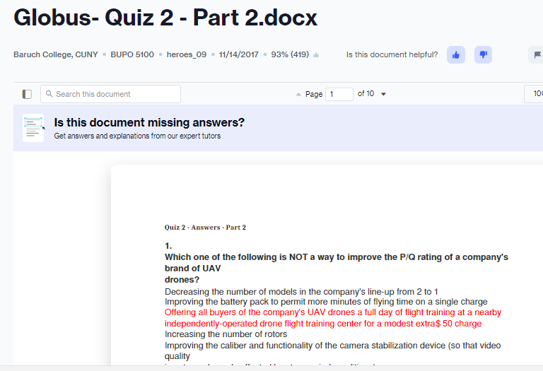 Globus Quiz 2 Part 2