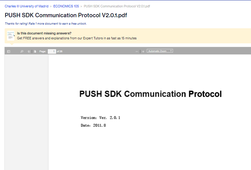 PUSH SDK Communication Protocol V2.0.1 preview image