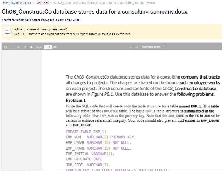 Ch08_ Construct Co database stores data for a consulting company