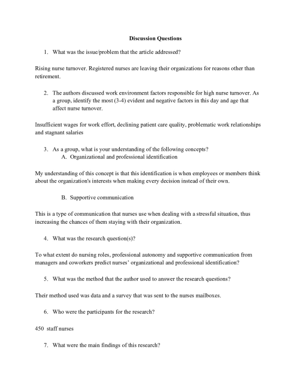Apker (2003) discussion questions preview image