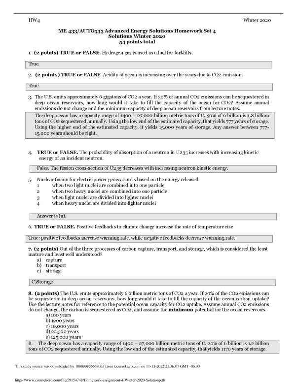 Homework assignment #4_Winter 2020 Solution University of Michigan ME 433