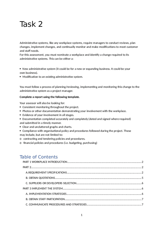 BSBOPS503+Develop+administrative+systems-Task+2+-+Template San Jose ...