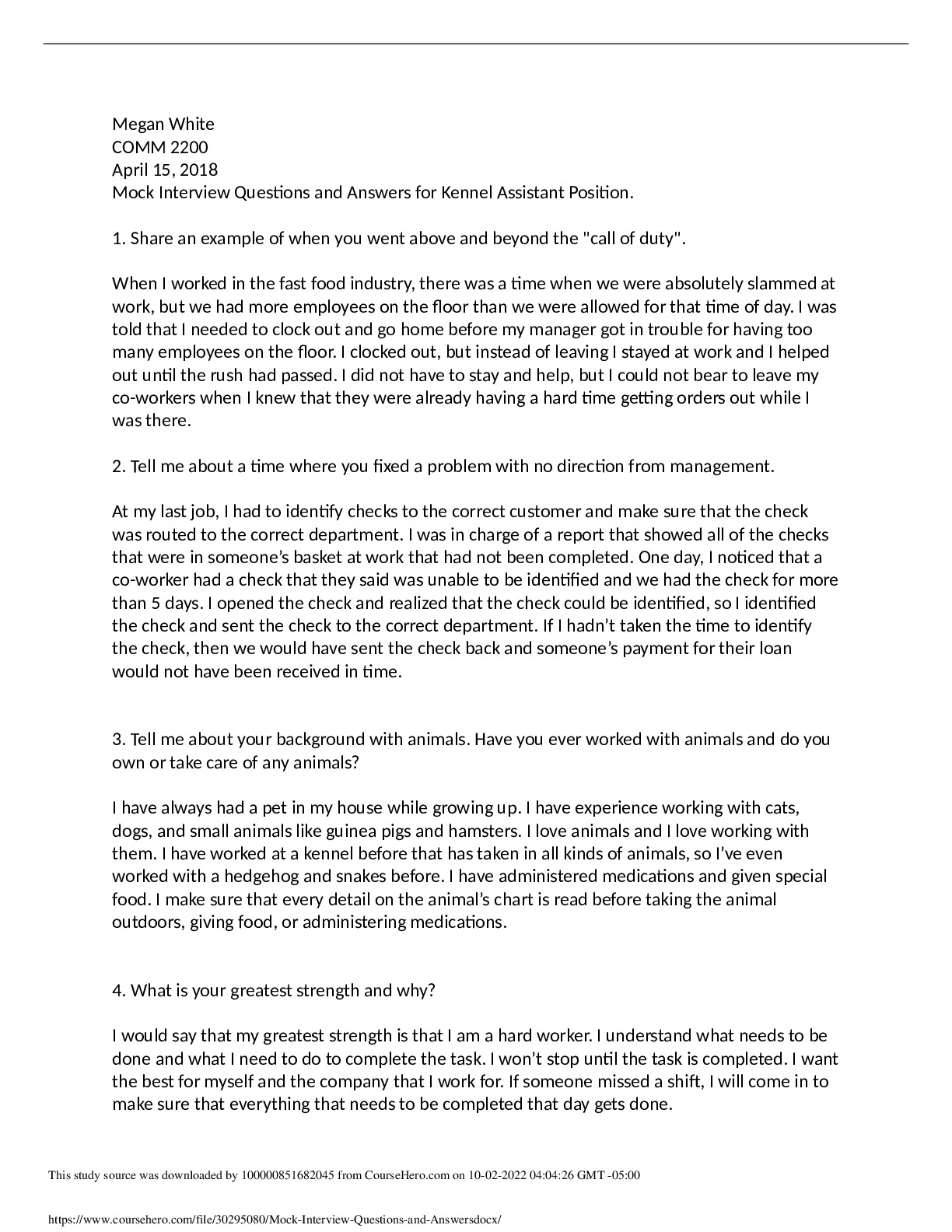 Mock_Interview_Questions_and_Answers__Megan_White__COMM2200.docx