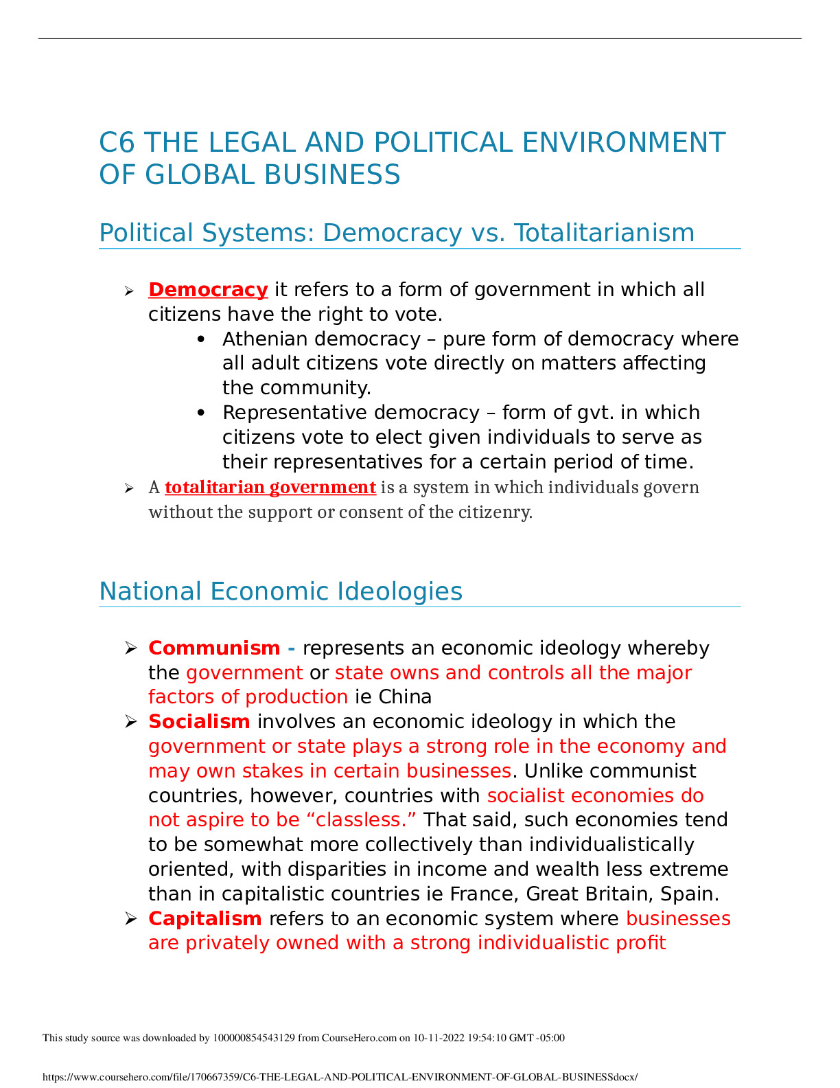 C6_THE_LEGAL_AND_POLITICAL_ENVIRONMENT_OF_GLOBAL_BUSINESS.docx