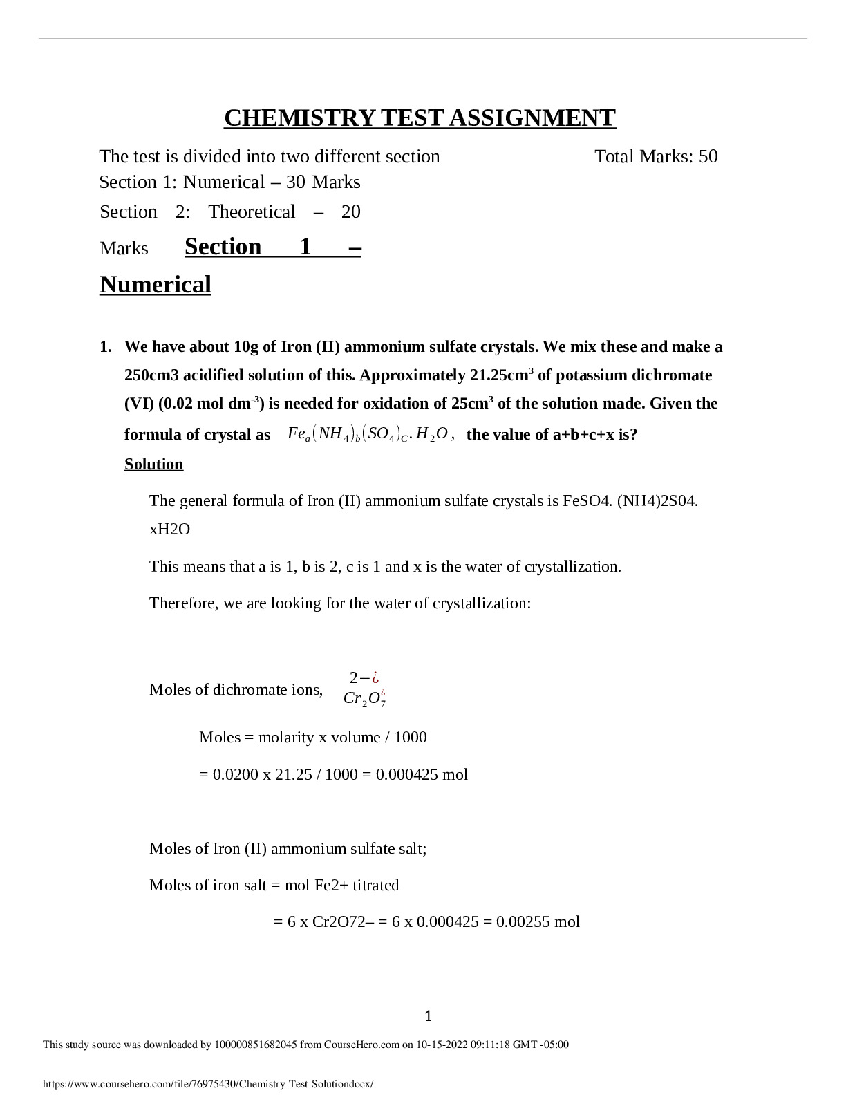 Chemistry_Test_Solution.docx