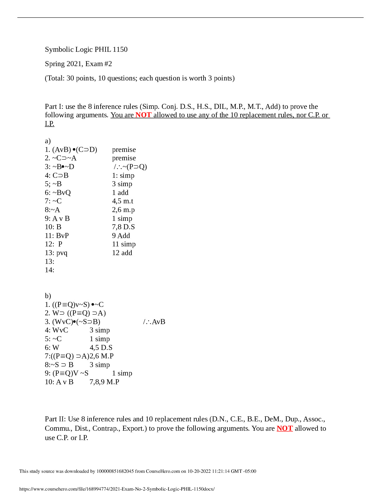 2021_Exam_No._2_Symbolic_Logic_PHIL_1150.docx