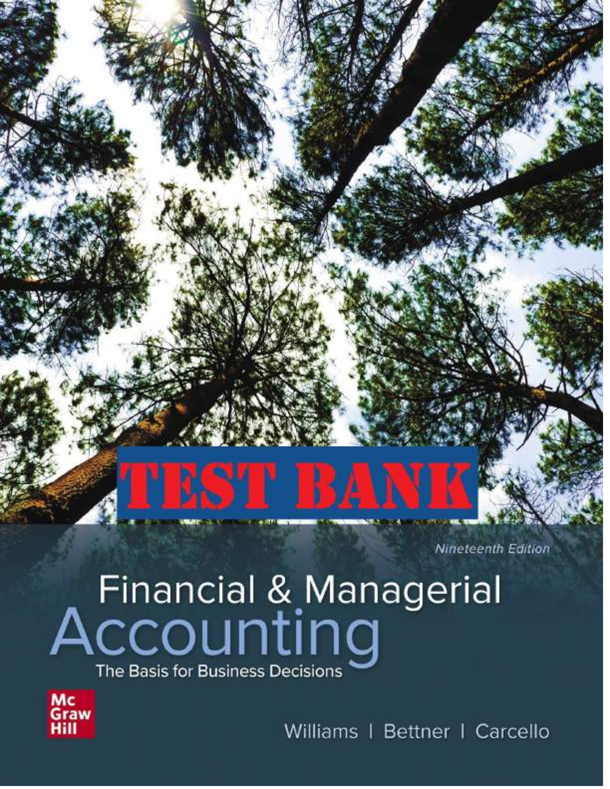 Financial and Managerial Accounting The Basis for Business Decisions, 19e R. Williams